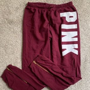 PINK VICTORIAS SECRET SWEATPANTS